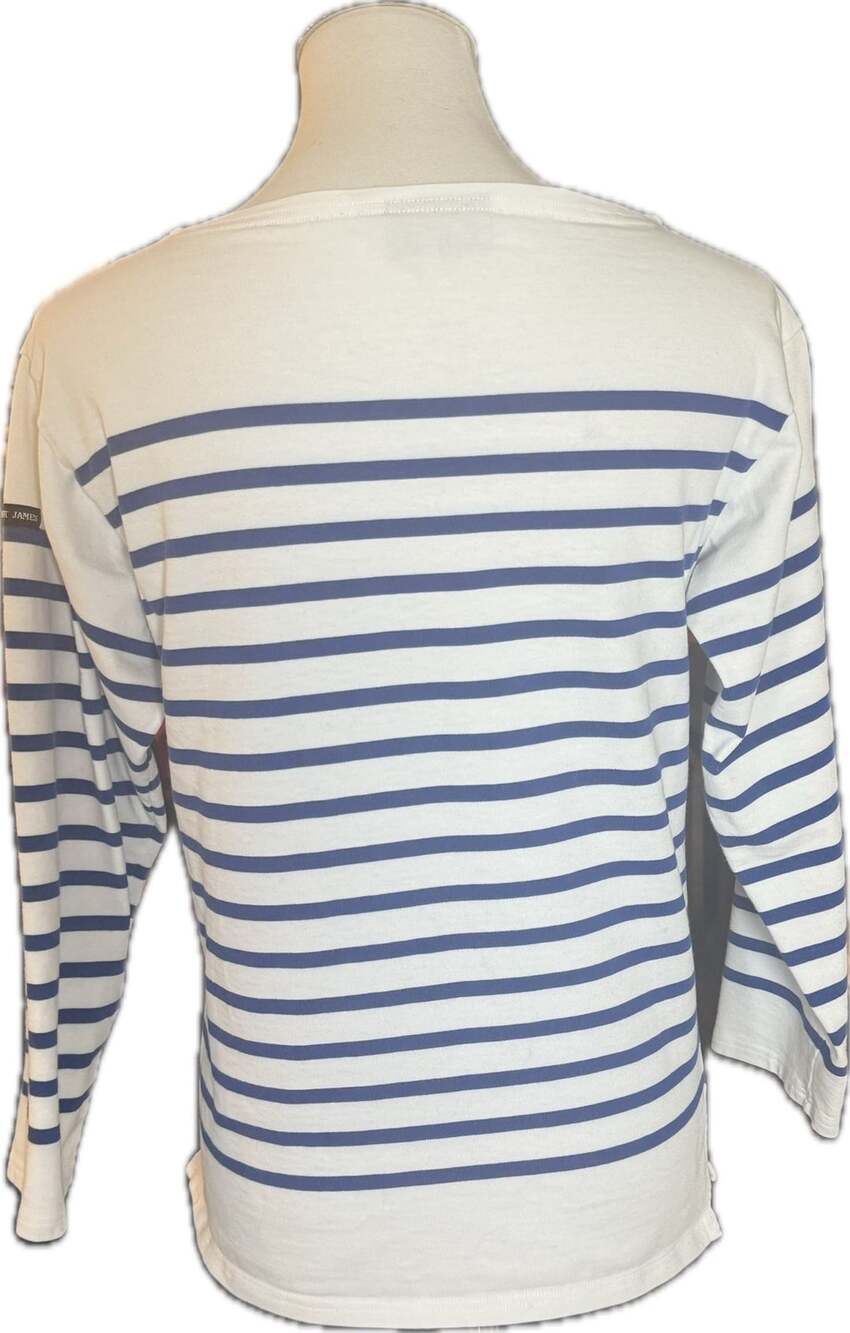 Saint James L'Atelier Made In France Striped Long Sleeve Boatneck Shirt - Picture 3 of 12